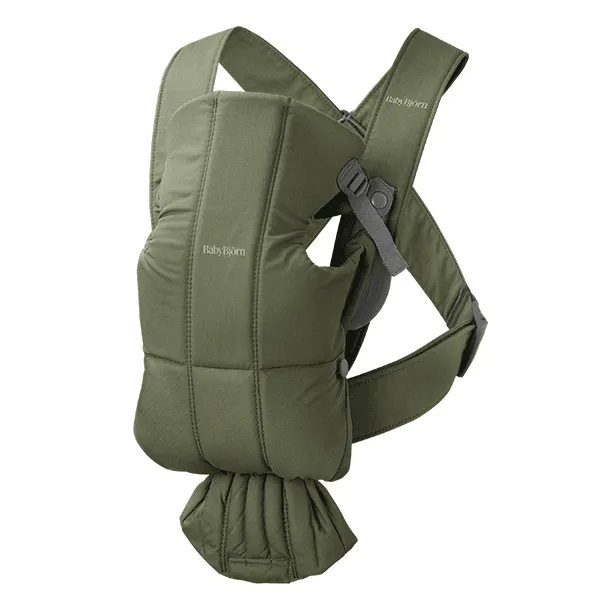 BabyBjörn | Bæresele Mini | Vevd | Mørkegrønn