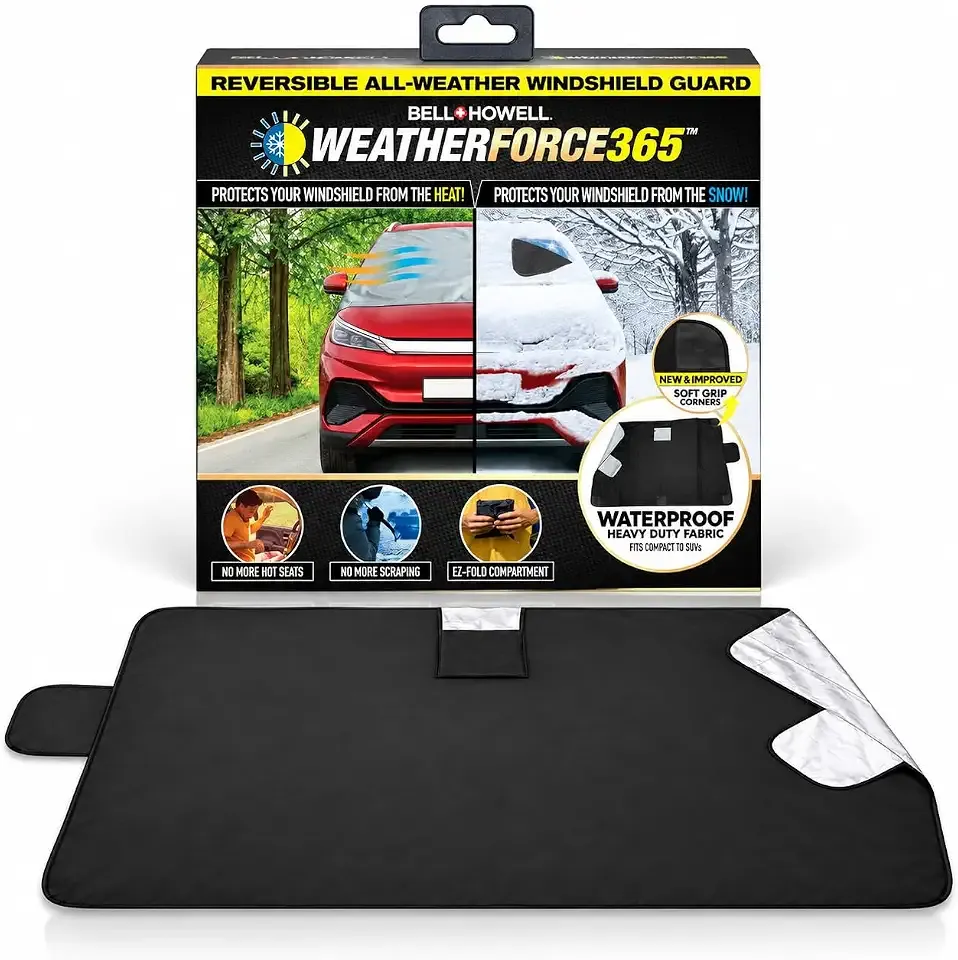 BELL+HOWELL WEATHERFORCE365 Car Windshield Cover for Ice and Snow