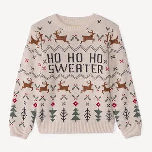 Pull de Noël en tricot jacquard garçon