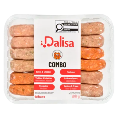 Dalisa Pork Sausage Combo 900 g, $1.44/100g