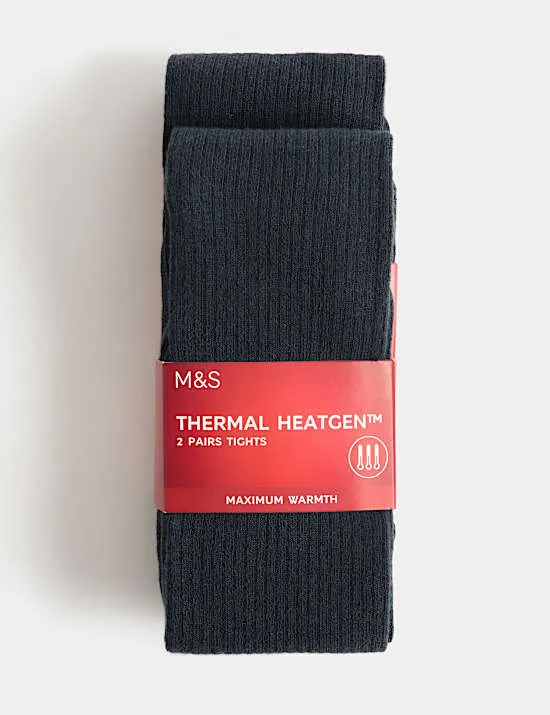2 Pack Thermal Heatgen™ Tights (2-16 Yrs)
