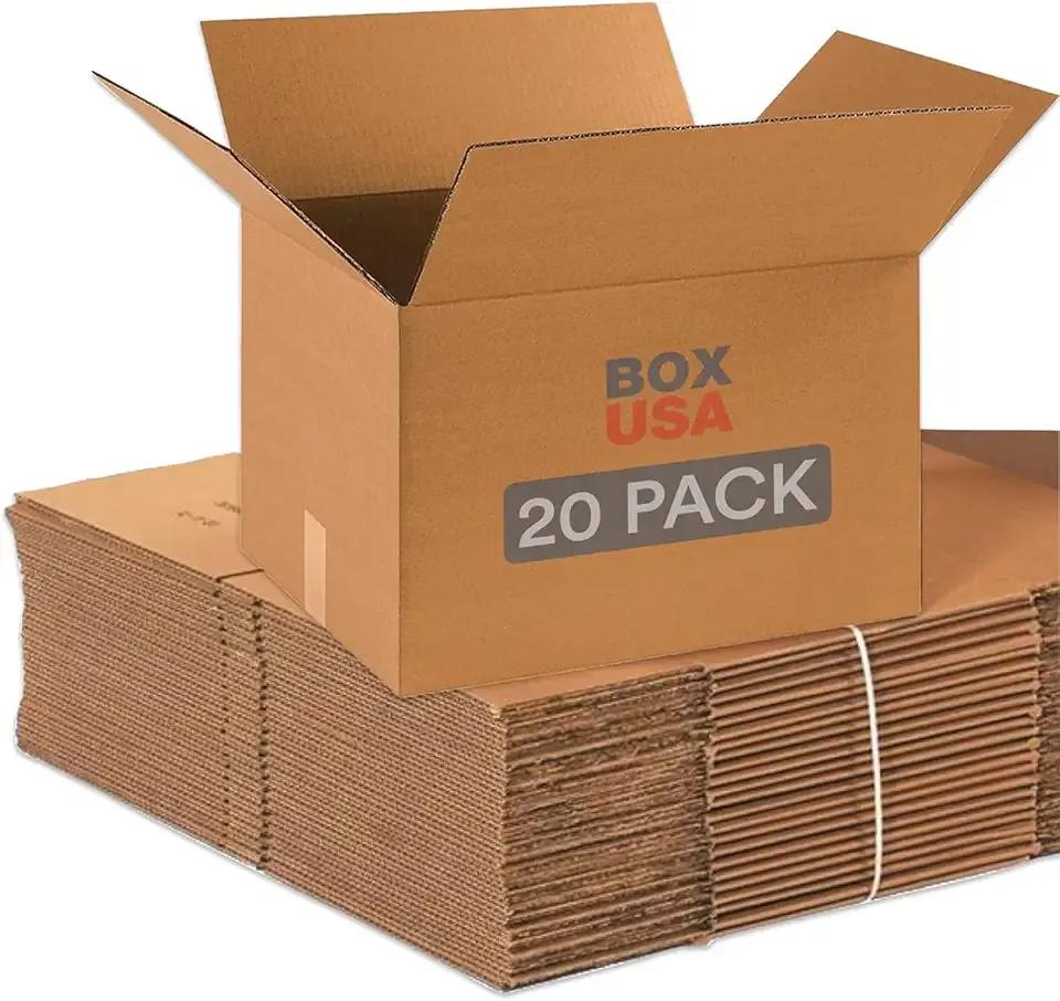 BOX USA Moving Boxes Medium 18"L x 14"W x 12"H 20-Pack - Corrugated Cardboard Box for Shipping, Mailing, Packing, Packaging and Storage 18x14x12