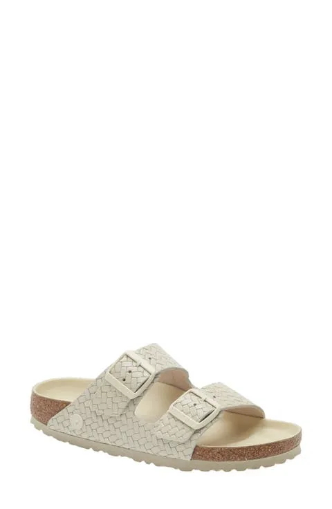Birkenstock Arizona Woven Embossed Slide Sandal