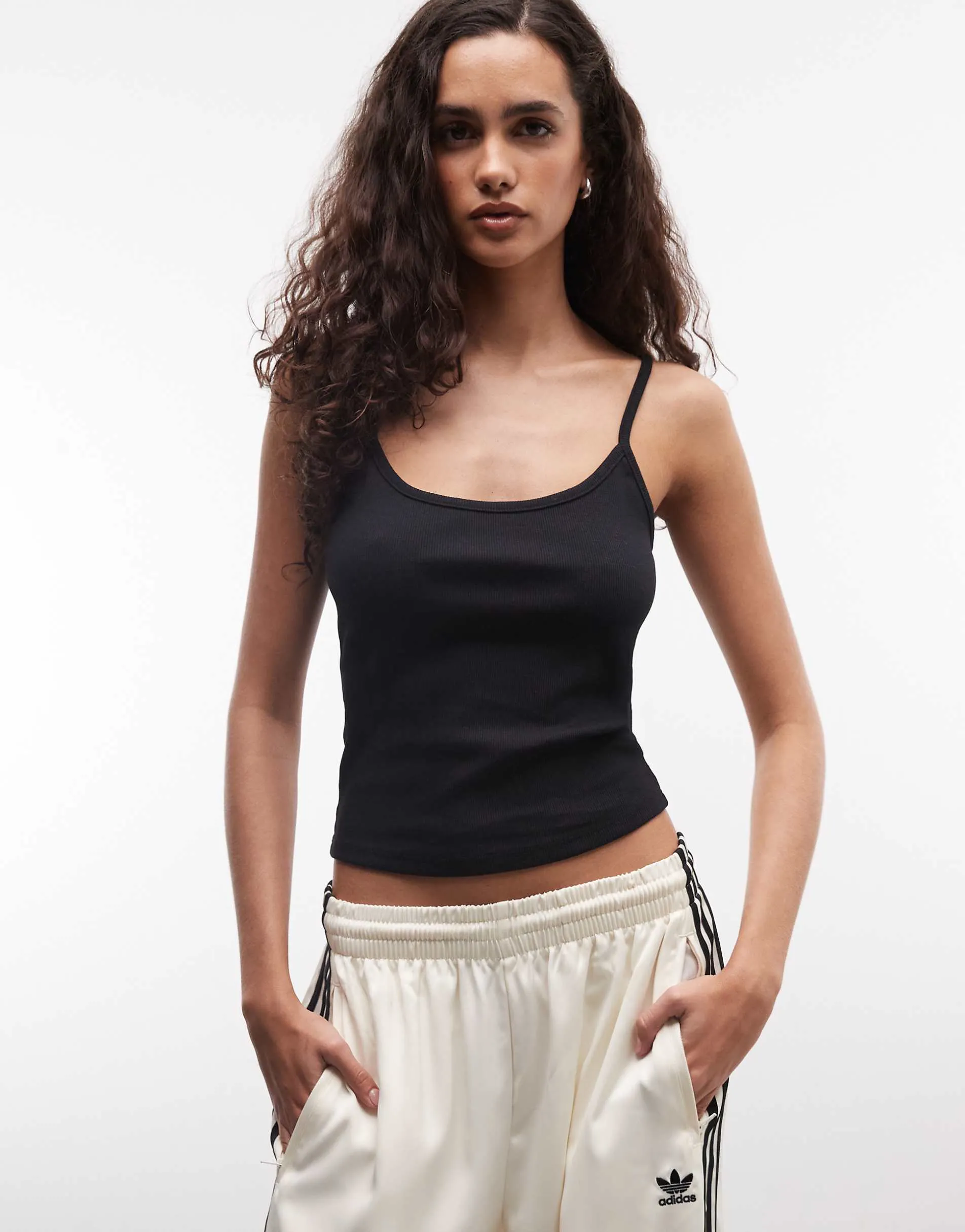 COLLUSION cami top in black - BLACK
