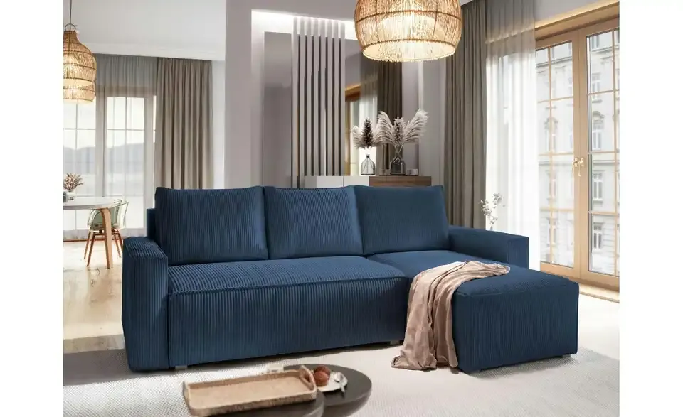 MASSENO Ecksofa mit Schlaffunktion Potaro