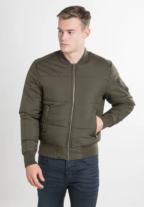 BASIC QUILT BOMBER JACKET - Bombejakke - olive