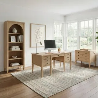 Laurel 3-piece Office Collection with Open Bookcase