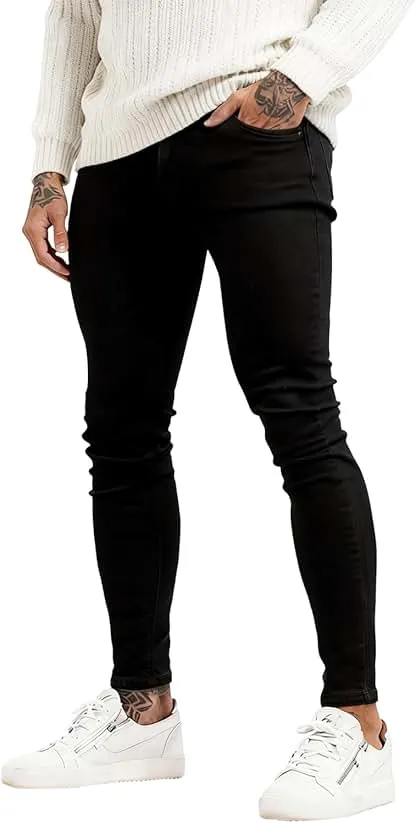 GINGTTO Men's Ripped Jeans Slim Fit Skinny Stretch Jeans…