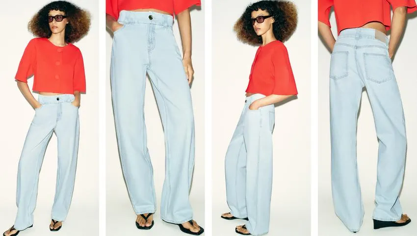 Z1975 WIDE WAIST HIGH-WAIST STRAIGHT JEANS