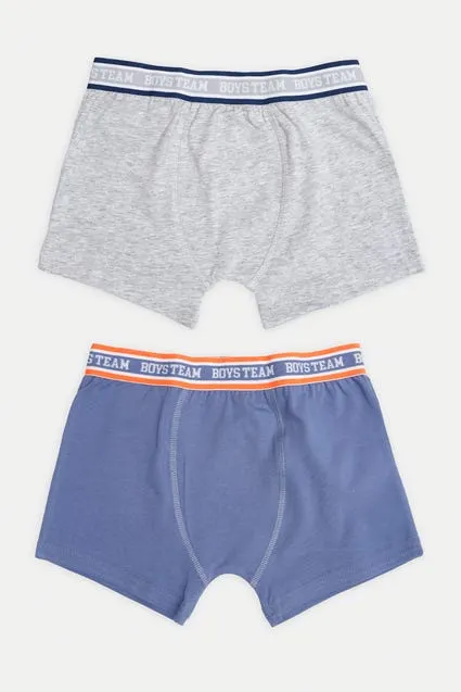 Kids 2-pack effen boxershorts bio katoen - inSua