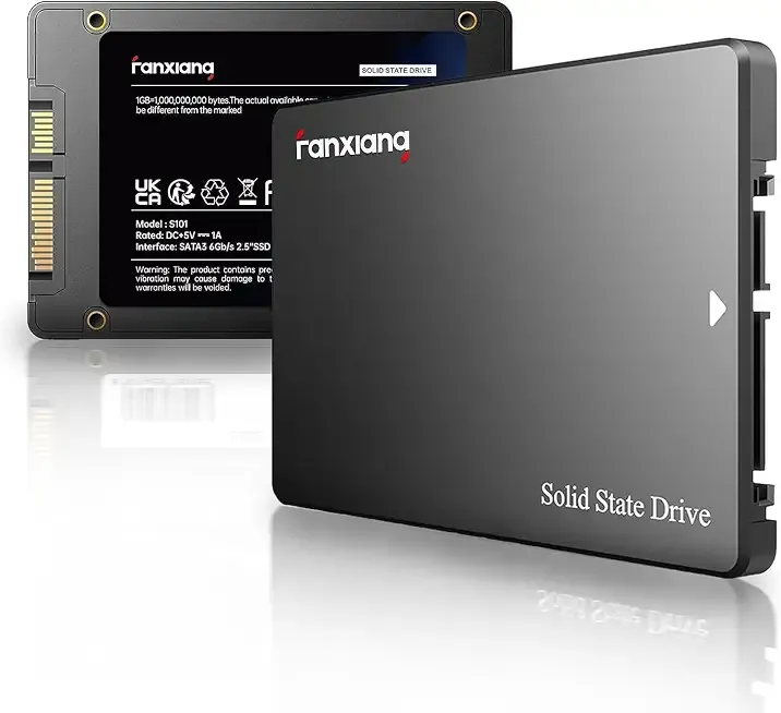 S101 1TB SSD SATA SSD 1TB Internal Solid State Drive SATA III 6Gb/s 2.5" SSD, UP to 520MB/s, 3D NAND TLC, Upgrade Laptop PC and Desktops