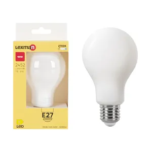 Lampadina LED, E27 goccia, opaco, luce calda, 18W= 2452 LM (equiv 150 W), 330°, LEXMAN