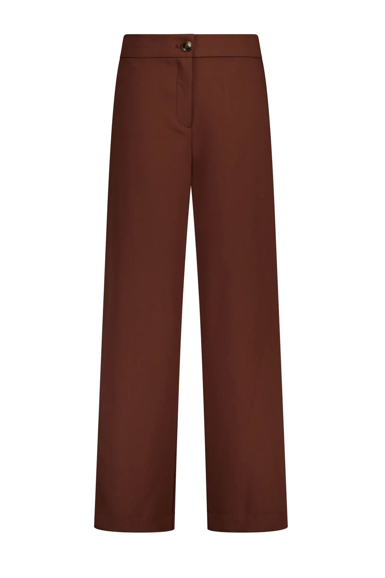 Wide fit broek | Bruin