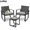Patio Furniture Set Lofka 3 Pieces Outdoor Rocking Chairs Set with Glass Coffee Table for Garden, Bistro, Porch, Balcony, Backyard, Gray Cushion $66.99 Was $115.99