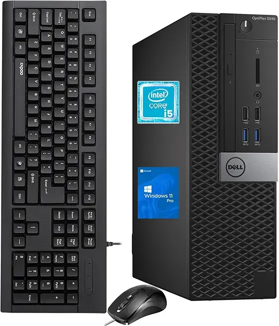 Dell OptiPlex 5040 SFF Desktop Computer PC, Intel Core i5-6500t, 8GB RAM, 256GB SSD, WiFi, Bluetooth, HDMI, Windows 11 Pro (Renewed)