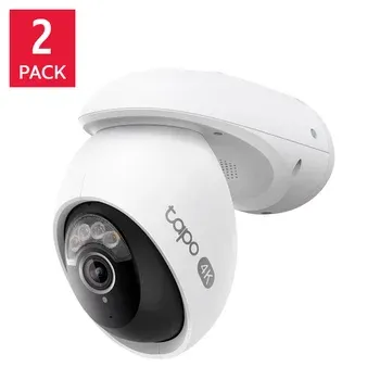 TP-Link Tapo Outdoor WiFi Surveillance Camera with Pan and Tilt, 2-pack