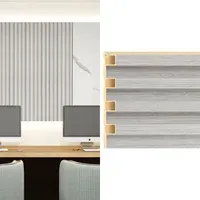 Revestimiento pared Wall Panel WPC gris claro 16 x 240 cm