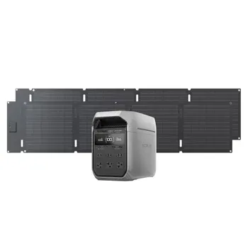 EcoFlow DELTA 3 Plus Portable Solar Generator Combo 2x60W Solar Panels