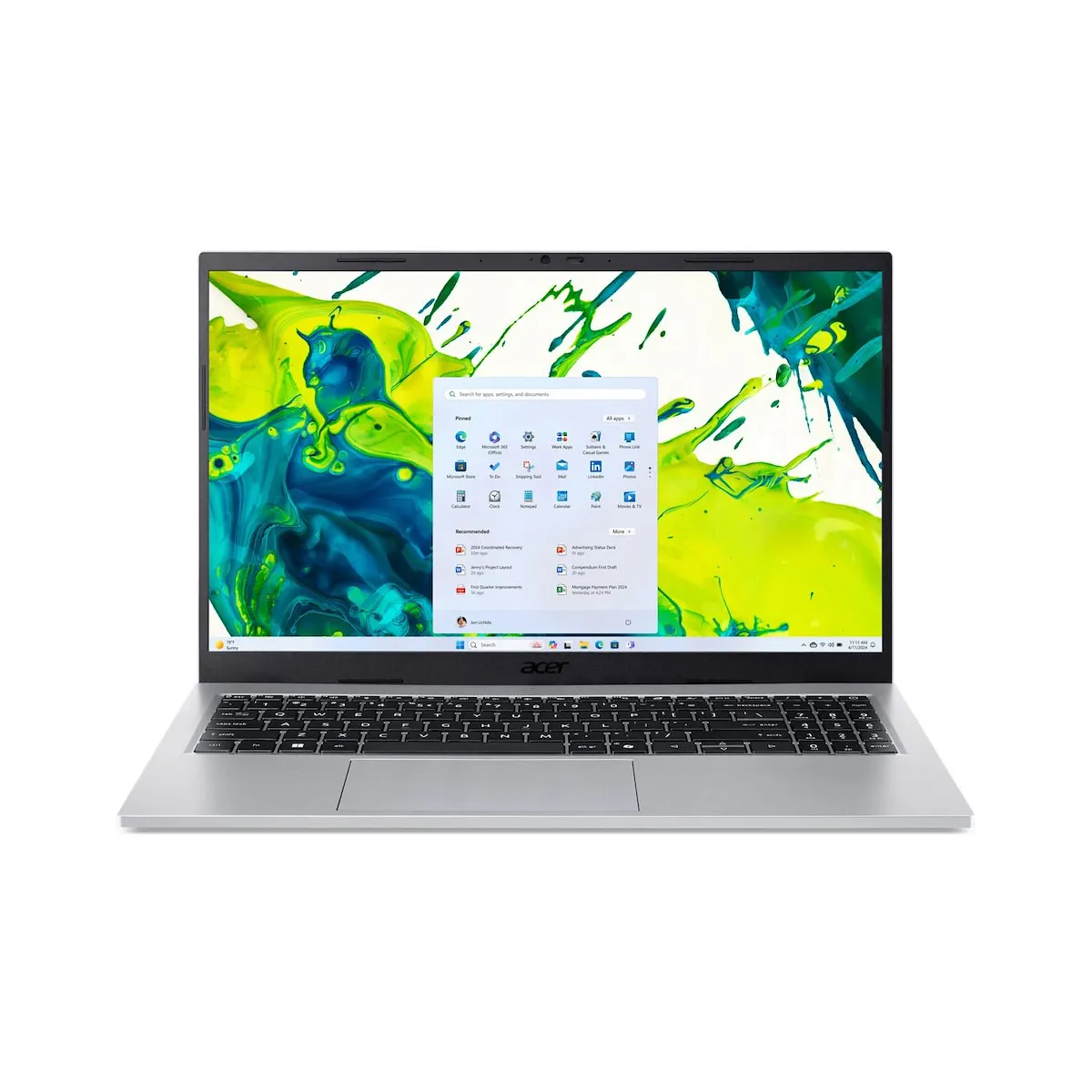 ACER - NOTEBOOK ASPIRE GO 15 AG15 - 72P - 51RJ - 15.6 POLLICI - SILVER
