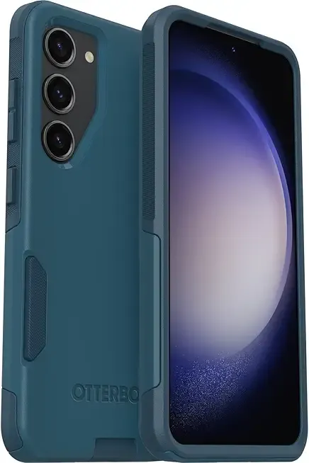 OtterBox Galaxy S23 Commuter Series Case - Dont BE Blue (Blue), Slim & Tough, Pocket-Friendly, with Port Protection