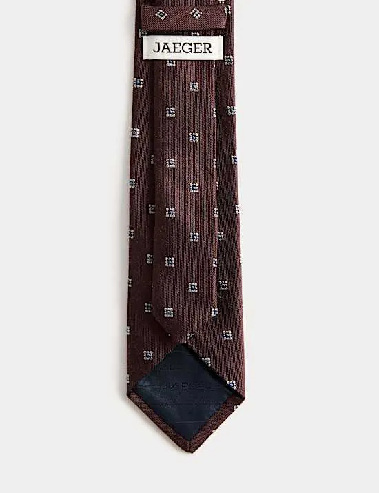 Geometric Silk Rich Tie