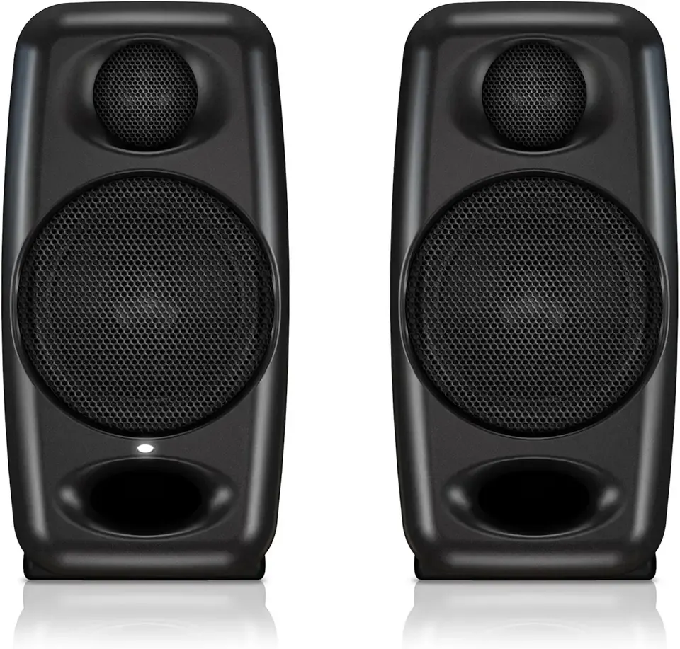 IK Multimedia iLoud Micro Monitor 50 watt Portable Wireless Bluetooth Studio Reference Monitors, Dual Speakers for Music Production, Mixing, Mastering, Composing, producing and DJs