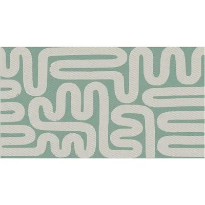 Reversible Outdoor Rug 59.06 in x 35.40 in - Mint Geo