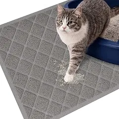 GORILLA GRIP Cat Litter Box Mat, Cushi…