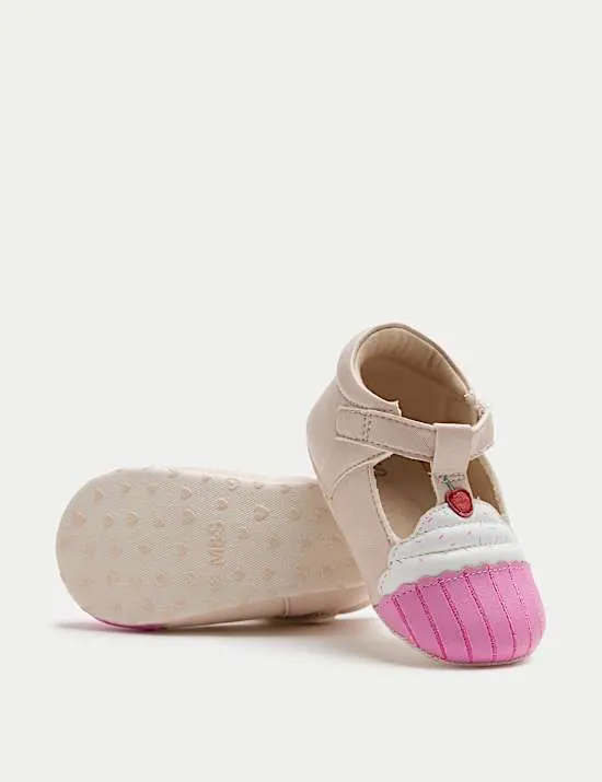 Kinderwagenschuhe für Babys mit Cupcake-Motiv (0–18 M.)