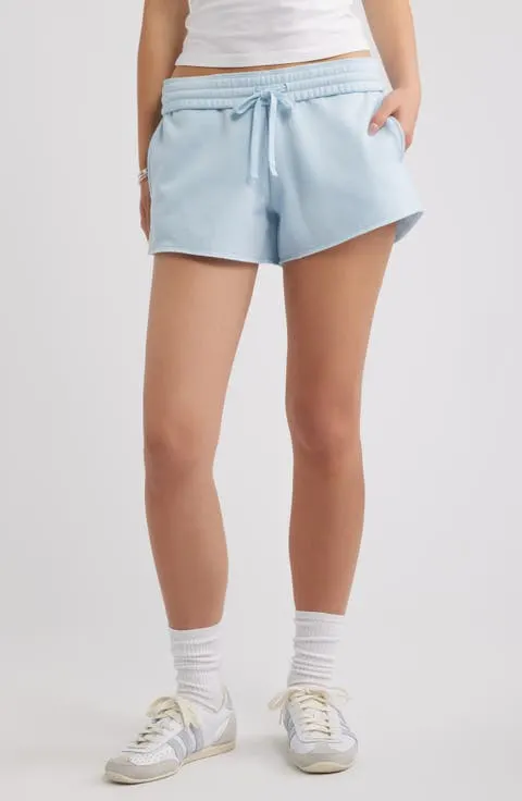 Foldover Fleece Mini Sweat Shorts