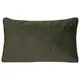 Coussin LILOU rectangulaire kaki polyester 30x50cm
