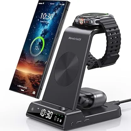 Wireless Charger for Samsung Charging Station: 3 in 1 Andr…