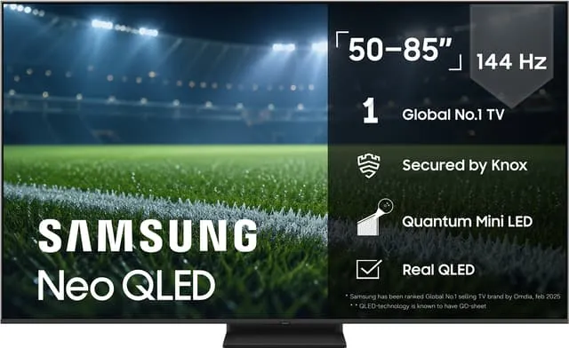 Samsung 55" QN80F Neo QLED 4K MiniLED Smart TV (2025)
