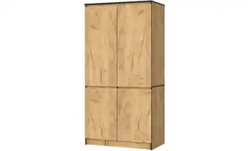 Drehtürenschrank 90 cm breit Valentina