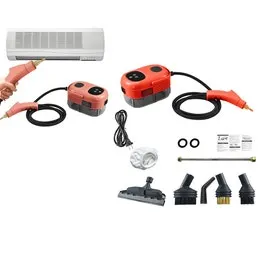 2500W High Pressure Handheld Steam Cleaner 1.1L Tank for Kitchen Bathroom Car