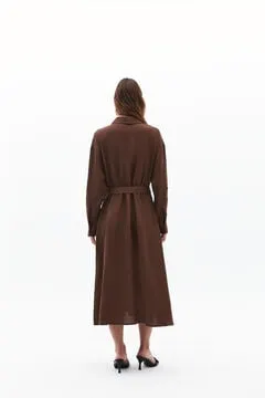 Vestido camisero midi