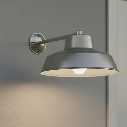 Patriot Lighting® Pewter All-Weather Outdoor Ceiling/Wall Light