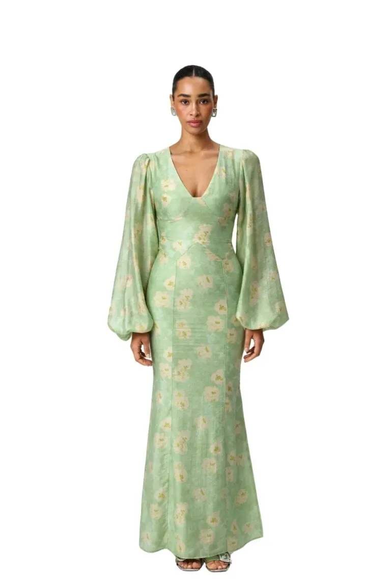 Andora Maxi Dress - Pastel Green
