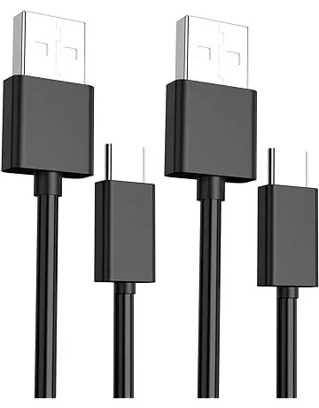 BERLAT USB C Charging Cable Compatible with PS5 Controller, 6.6Ft Fast Charging USB Type C Charger Cord Compatible with 5 PS5 Dual Sense, Xbox Series X/Series S Controllers - 2pack