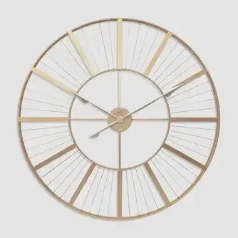 Acctim Gardner XXL Indoor/Outdoor Wall Clock Gold 80cm