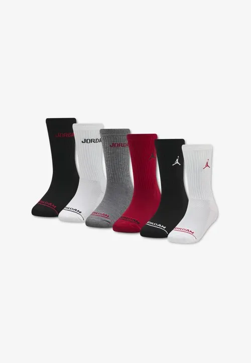 JORDAN LEGEND CREW 6 PACK - Sportssokker - gym red/black
