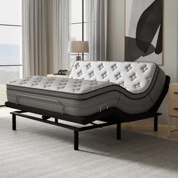 Sleep Science 13" Align IQ Euro Top Memory Foam Mattress with Adjustable Base