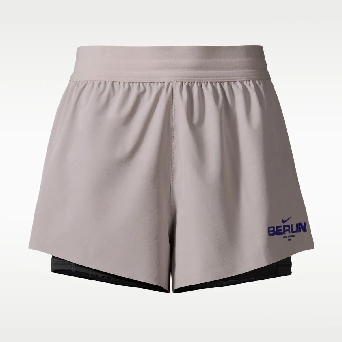 Dri-FIT 2-i-1 løpeshorts med mellomhøyt liv til dame