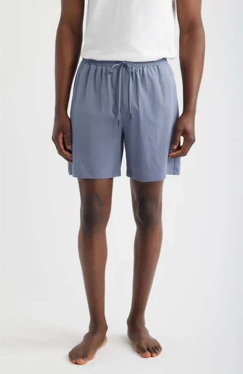 Cotton Blend Pajama Shorts