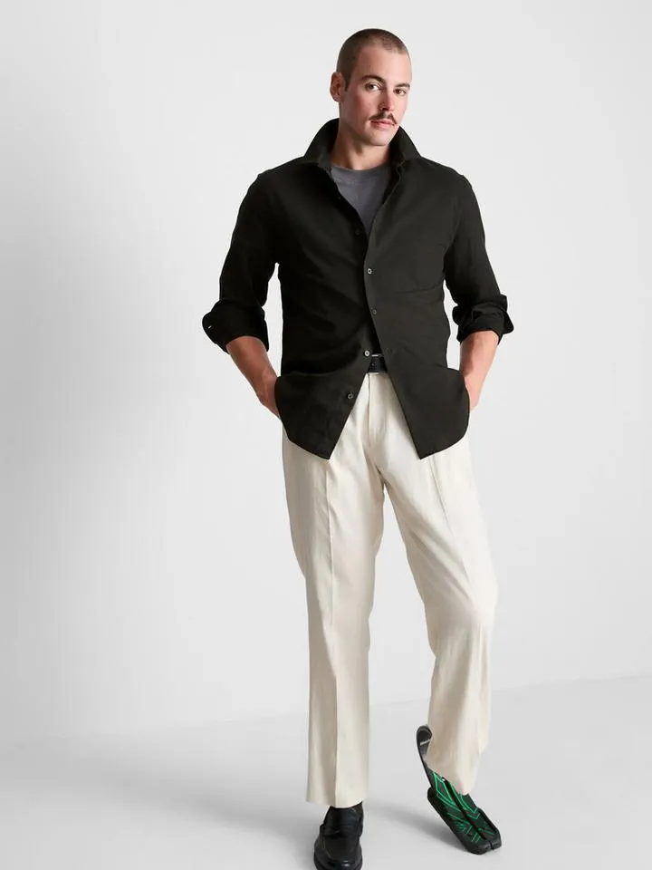 Chemise Oxford texturée