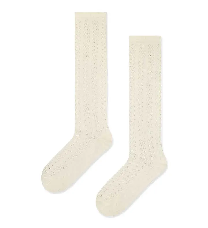 Pointelle Dot Knee High Sock