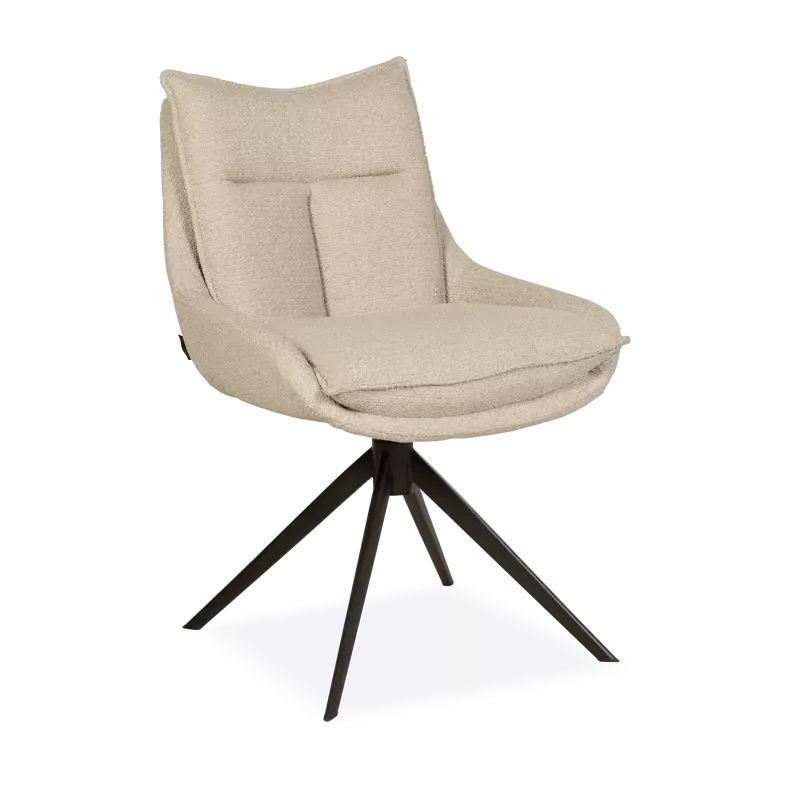 Eetkamerstoel Kenzo (draai - zwart) - Rhythm Naturel