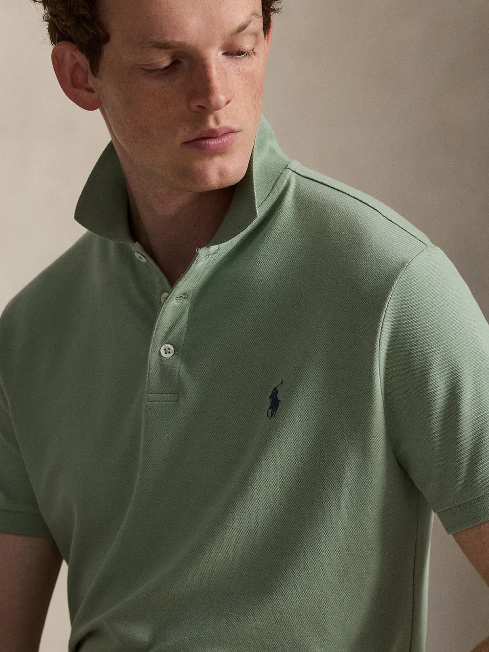 STRETCH MESH POLO SHIRT