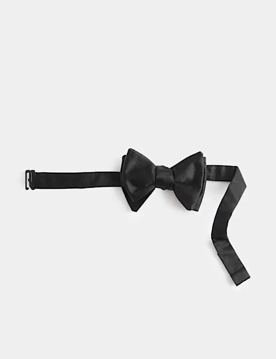 Pure Silk Self Bow Tie