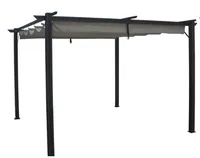 Pergola aus Aluminium ca. 295 x 295 x 225 cm - Anthrazit